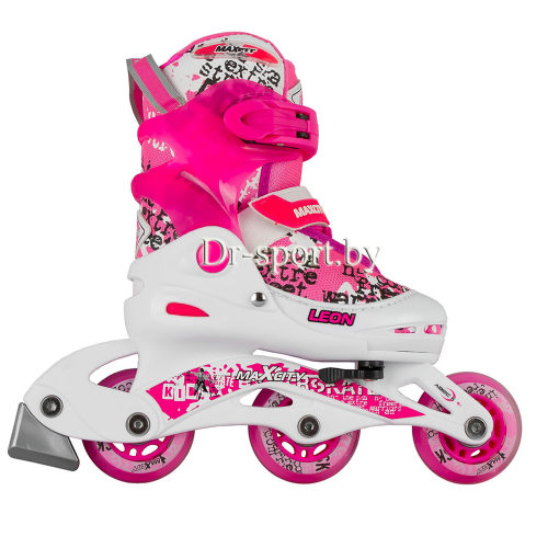 Коньки роликовые MaxCity LEON M(34-37) fuxia