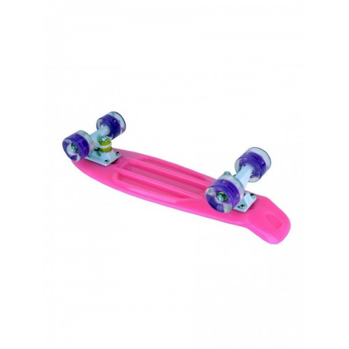 Скейтборд  с подсветкой MaxCity small PINK с подсветкой